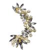 Irregular Rhinestone Ear Bone Clip No Hole High Sense Niche Symmetrical Full Diamond Ear Clip Earrings Female Versatile