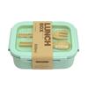 Portable Compartment Lunch Container Leakproof Wheat Straw Food Container  for Kitchen