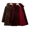 Wife Winter Cotton-padded Coat with Velvet To Keep Warm, New Imitation Fur Coat, Old Thick Coat