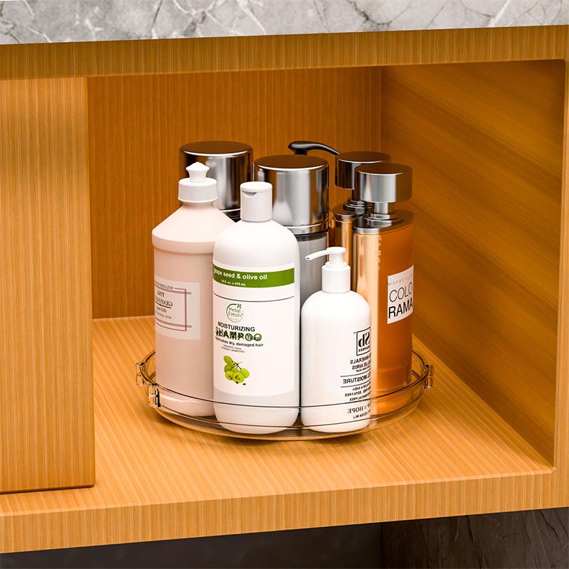 Rotating Spice Rack Multipurpose Storage Turntable Organizer For Cabinet Kitchen Pantry