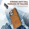 Vertical Cards Solt Wallet Leather Case For iPhone 16 Pro Max 15 Plus 14 13 12 11 Shockproof Business Ultra Thin Pocket Cover