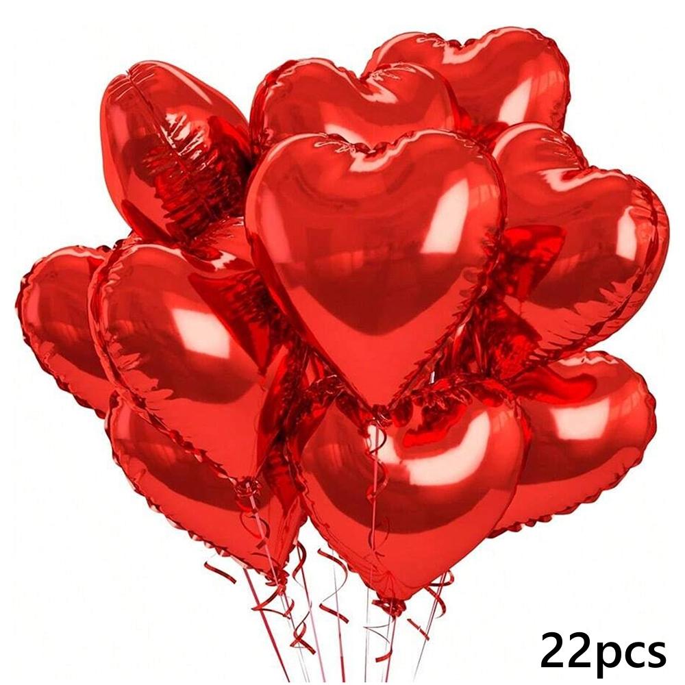 

22 шт. 18-дюймовых красных шаров Любовь для предложения, дня рождения, свадьбы, украшения на День святого Валентина, фотофон для украшения 10inch
