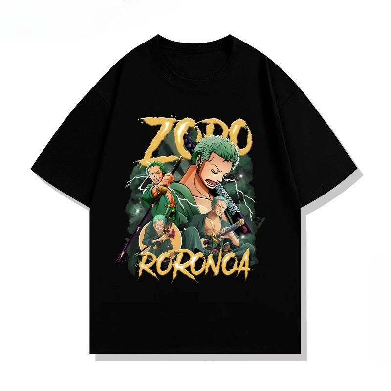 Summer Loose Cotton TShirt One Piece Zoro Fashion Trendy Top for Unisex Women M