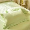Romantic Lace Decorative Bed Sheet Set 4 Piece With Duvet Cover And PillowCases For Twin And Full Size Bedding