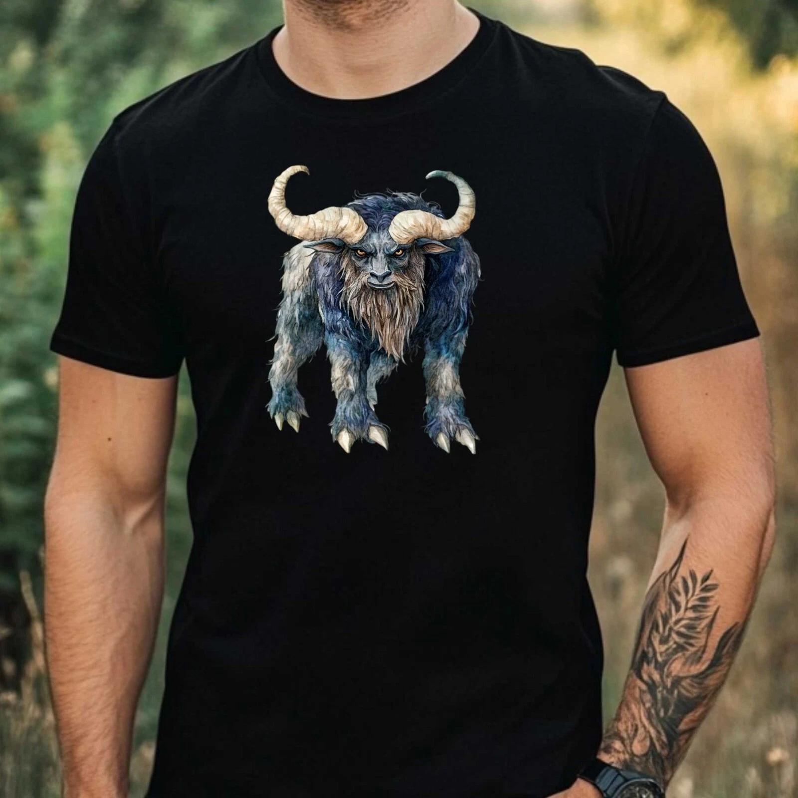 T-Shirt Herren Fabelwesen Aquarell Motiv Baumwolle Größe XS bis 5XL XXXL