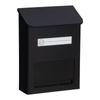 Green Life Wall-Mounted Newspaper Holder [Made In Japan] Steel (Width 25.5 X Depth 12.0 X Height 33.5 Cm) Stylish Matte Black FH-20(MBK)
