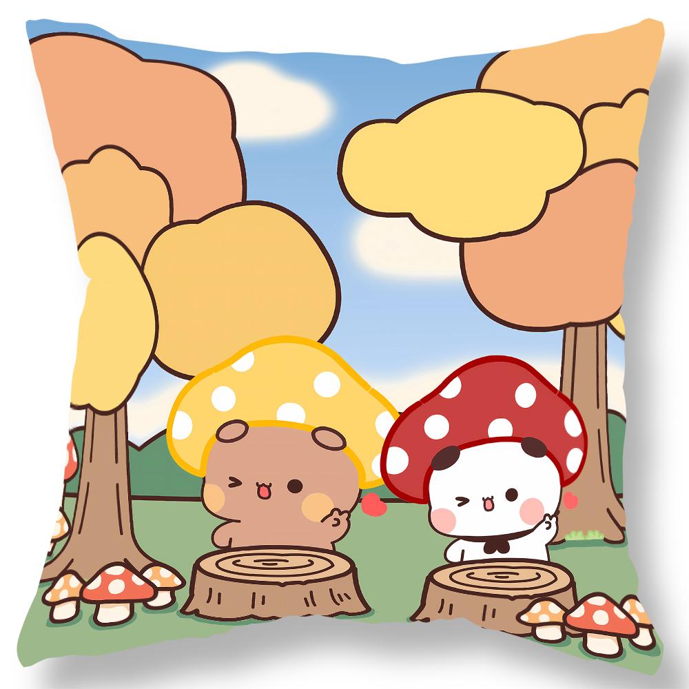 Cute Bear Bubu Dudu Pillowcase Kawaii Cartoon Animation Living Room Sofa Cushion Cover Bedroom Room Home Decoration Gift