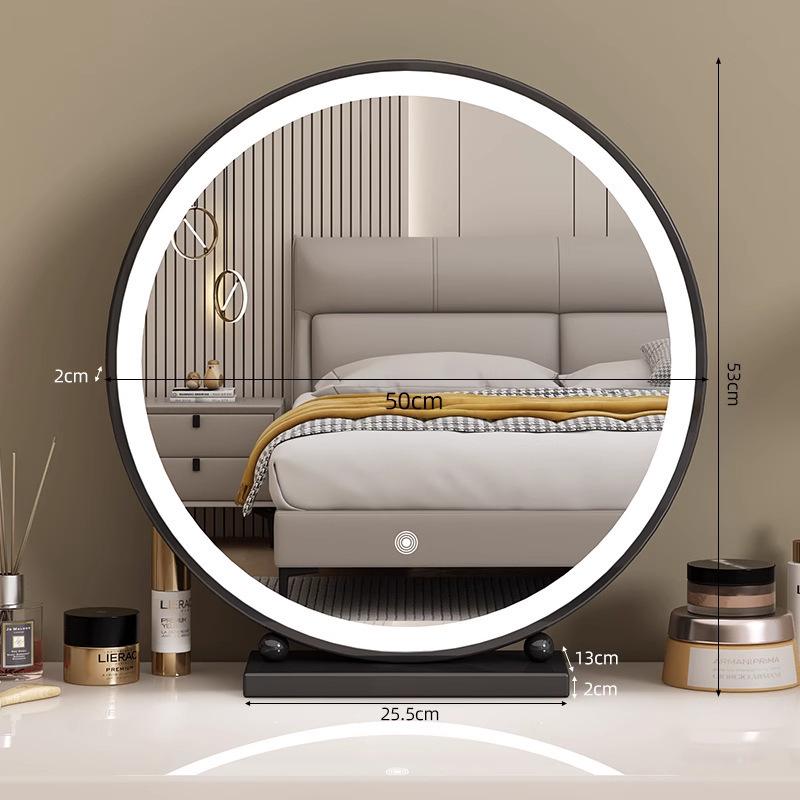 Smart Vanity Makeup Mirror with Lights for Bedroom and Desktop