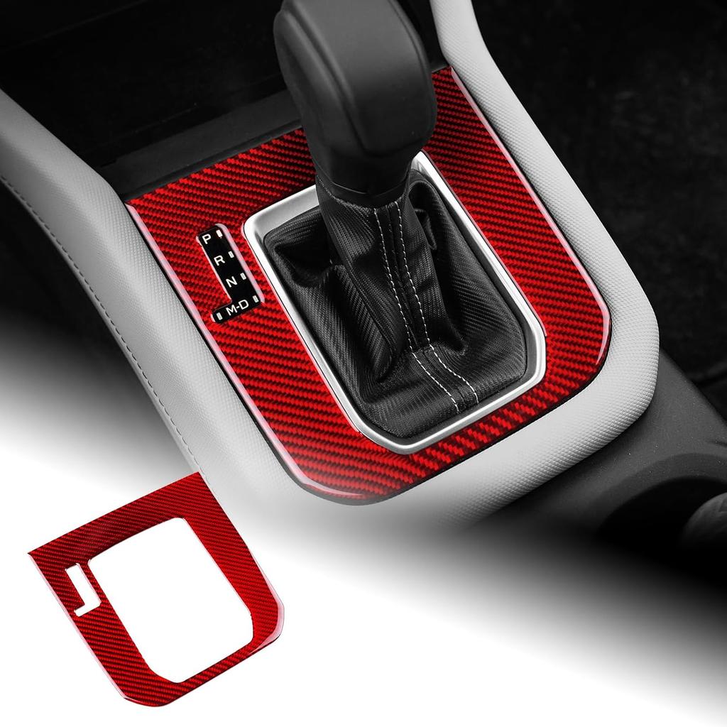 AIRSPEED for Subaru Forester 2025 2026 Soft Carbon Fiber Gear Shift Panel Cover Center Console Interior Trim Black, General Version