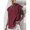 Men Sleeveless Hoodie Muscle Fit Workout Tank Top Casual Gym Sweatshirt