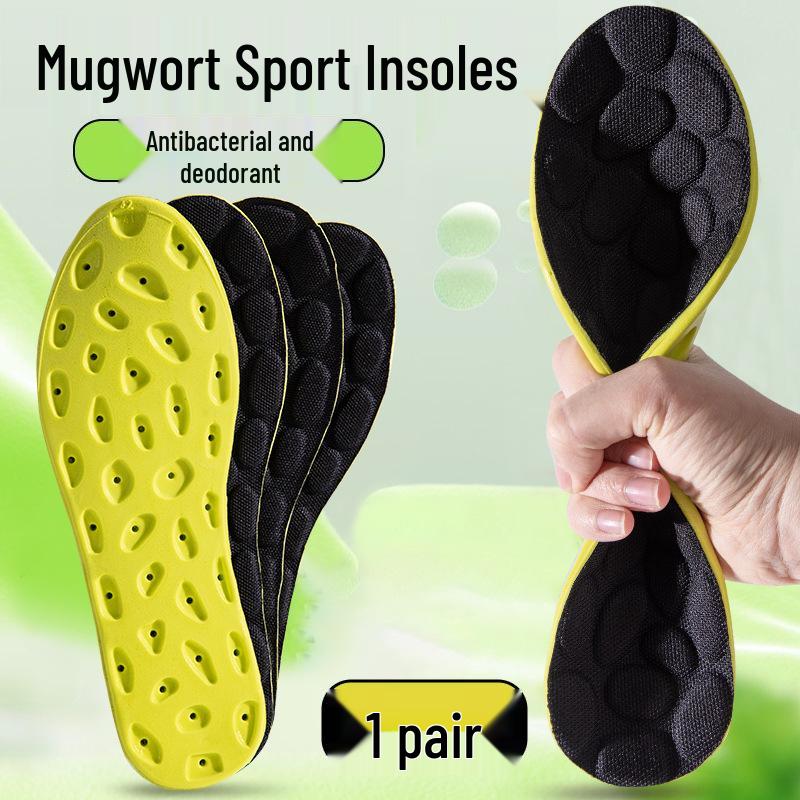Third Gen PU Acupressure Insoles: Super Soft, Antibacterial, Deodorizing, Sweat-Absorbent & Breathable