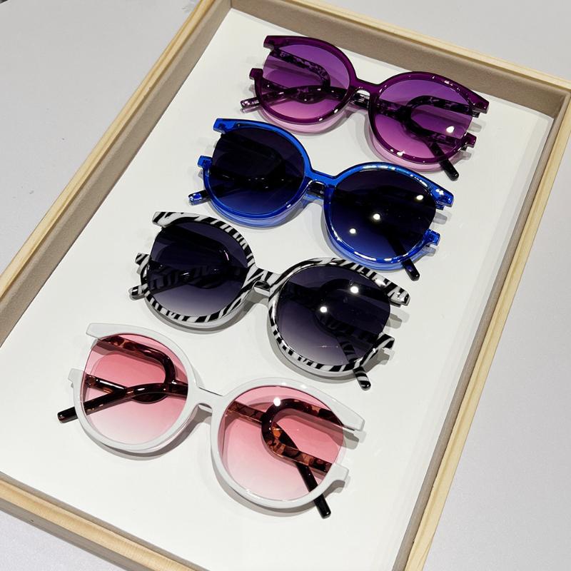 Fashion Men Women Hip Hop Punk Sun Glasses Luxury Design Trendy Eyewear Fashion Unisex Outdoor Travel Round Frame UV400 Sun Glasses