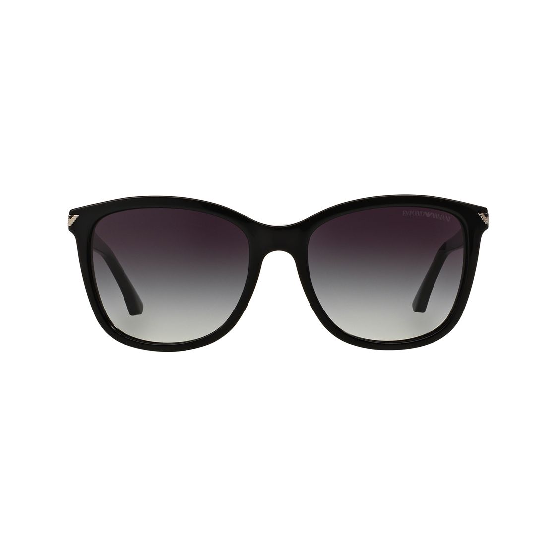 EMPORIO ARMANI Lunettes de soleil  Logo Lettre Forme Irr&eacute;guli&egrave;re Femme Lunettes de soleil Noir EA4060F50178G56 56,Black