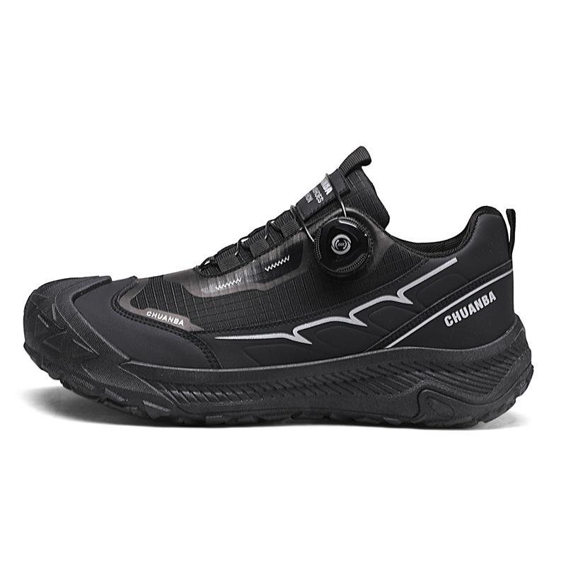 Man Casual Shoes Outdoor Men's Walking Sneakers Anti Slip Lightweight Breathable Climbing Shoes Comfortable Slip on Hiking Shoes