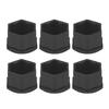 20pcs 21mm Nut Car Wheel Auto Hub Screw   Anti Theft Cover   Black