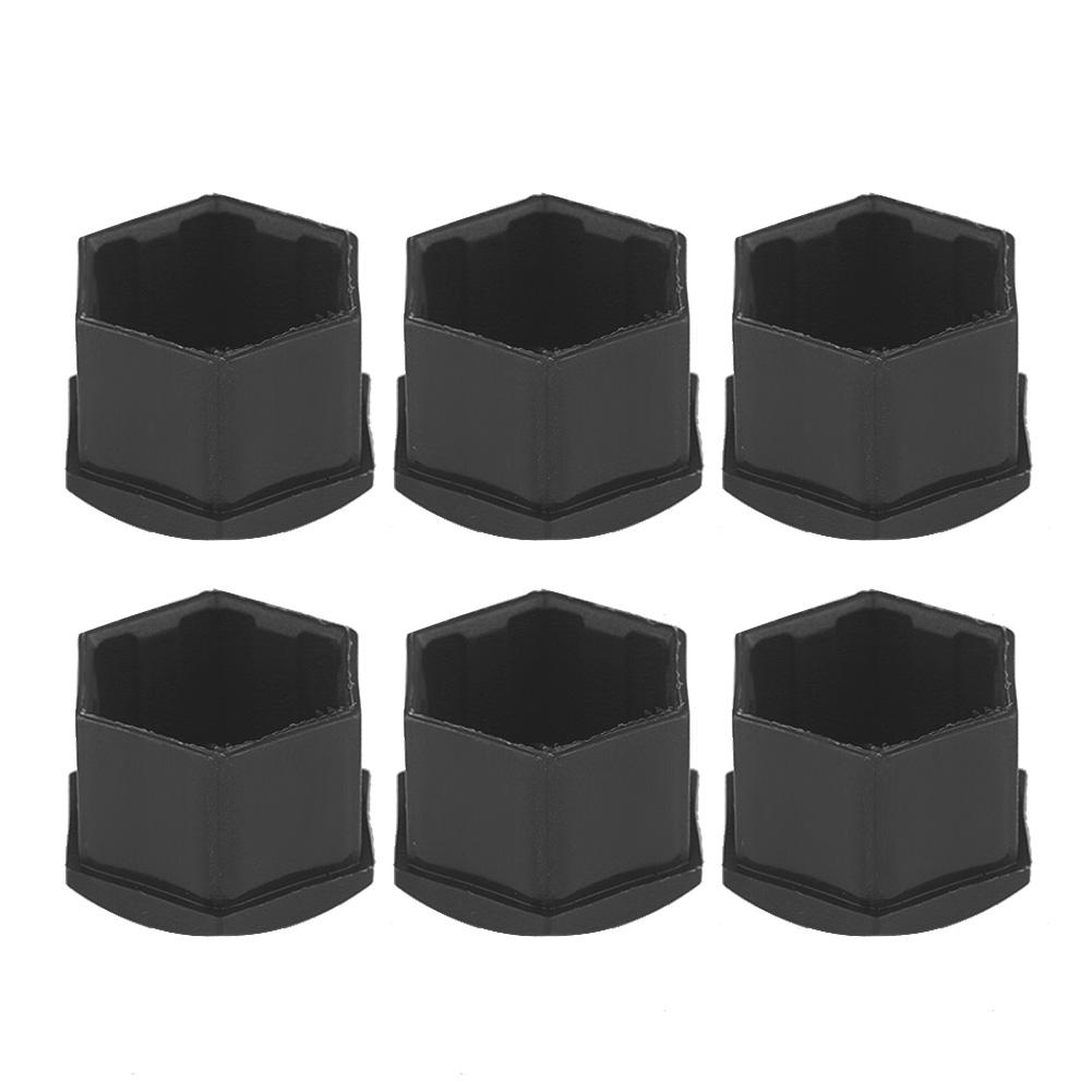 20pcs 21mm Nut Car Wheel Auto Hub Screw   Anti Theft Cover   Black