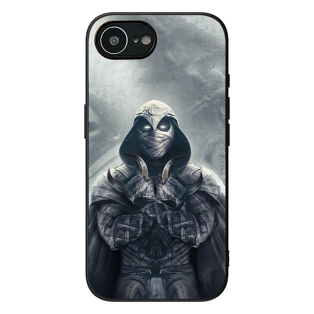 Marc Spector Marvel Moon Knight Casing Phone Cover for Apple iPhone 16 15 14 11 Pro Max 7 8 Plus SE2 SE3 SE 2022 2020 Case