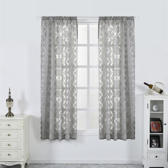 100 x 130 cm tenda lanterna garza camera da letto soggiorno drappo in tulle decorazione per finestra