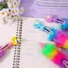 36pcs 0.7mm Soft Glue Moon Unicorn Six-color Ballpoint Pen Rainbow Hair Multi-color Hand-calling Pen Creative Gift Pen Back To School Season