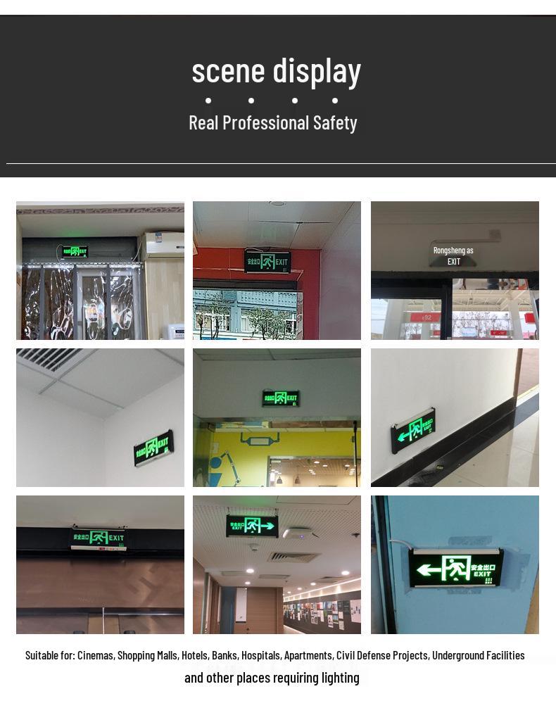 LED Emergency Exit Signs & Lights for Fire Evacuation