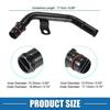 Engine Heater Hose Assembly No.53022199AC for Ram 1500 2011- Rubber 1 Pcs