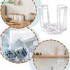 Telescopic Rotatable Dish Rack,Adjustable Plastic Bowl Cup Drying Rack for Kitchen Sink