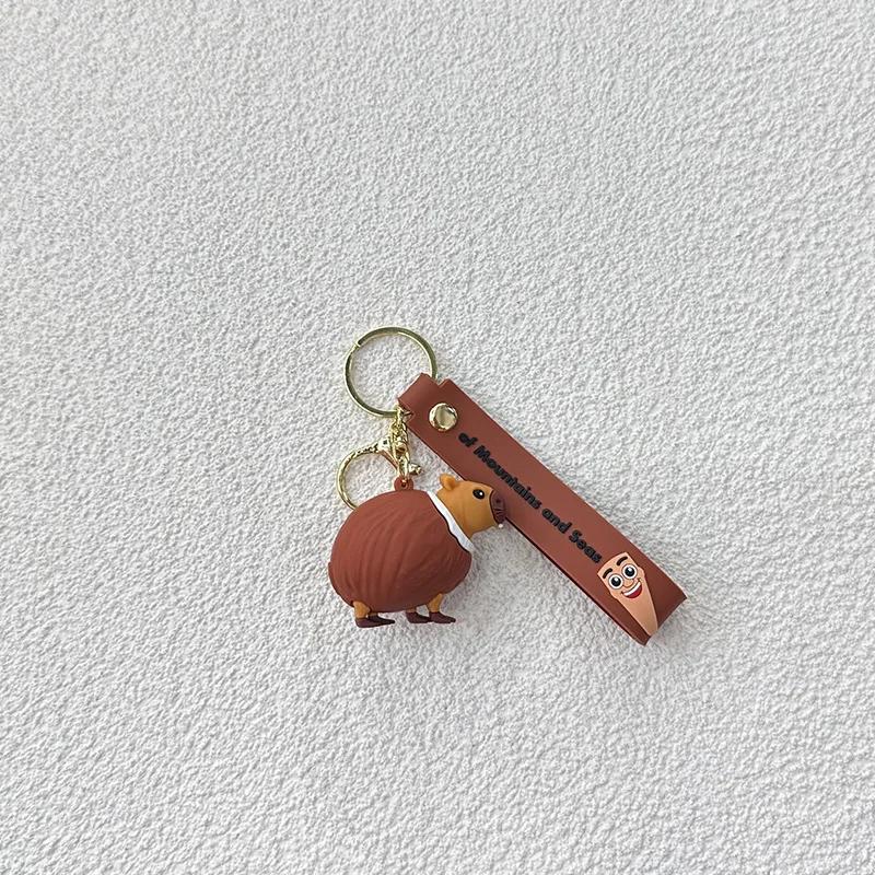 Keychains Italian Brainrot Cartoon Tung Tung Tung Sahur Car Keychain Funny Meme Anime Cute Key Ring Creative PVC Pendant Gifts