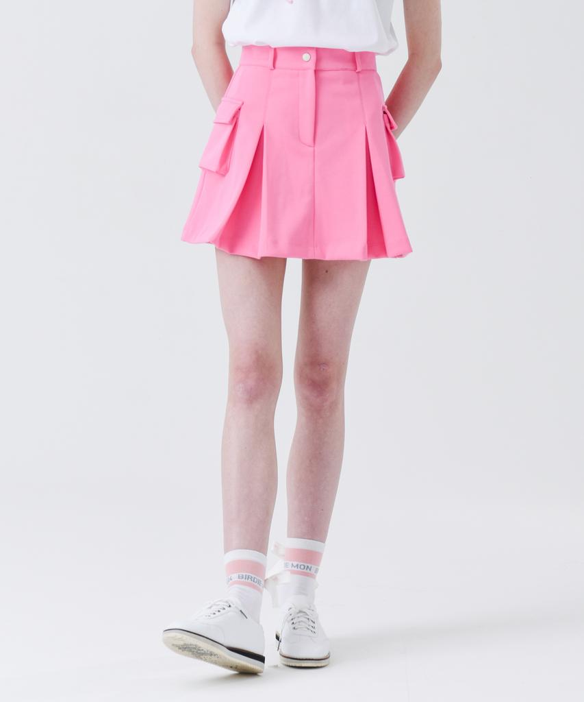 MONBIRDIE GOLF Vivid Cargo Skirt Pink