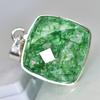 Natural Emerald 133 Ct CERTIFIED Square Cushion Cut Pendant 925 Starling Silver MY.PD-157-NS