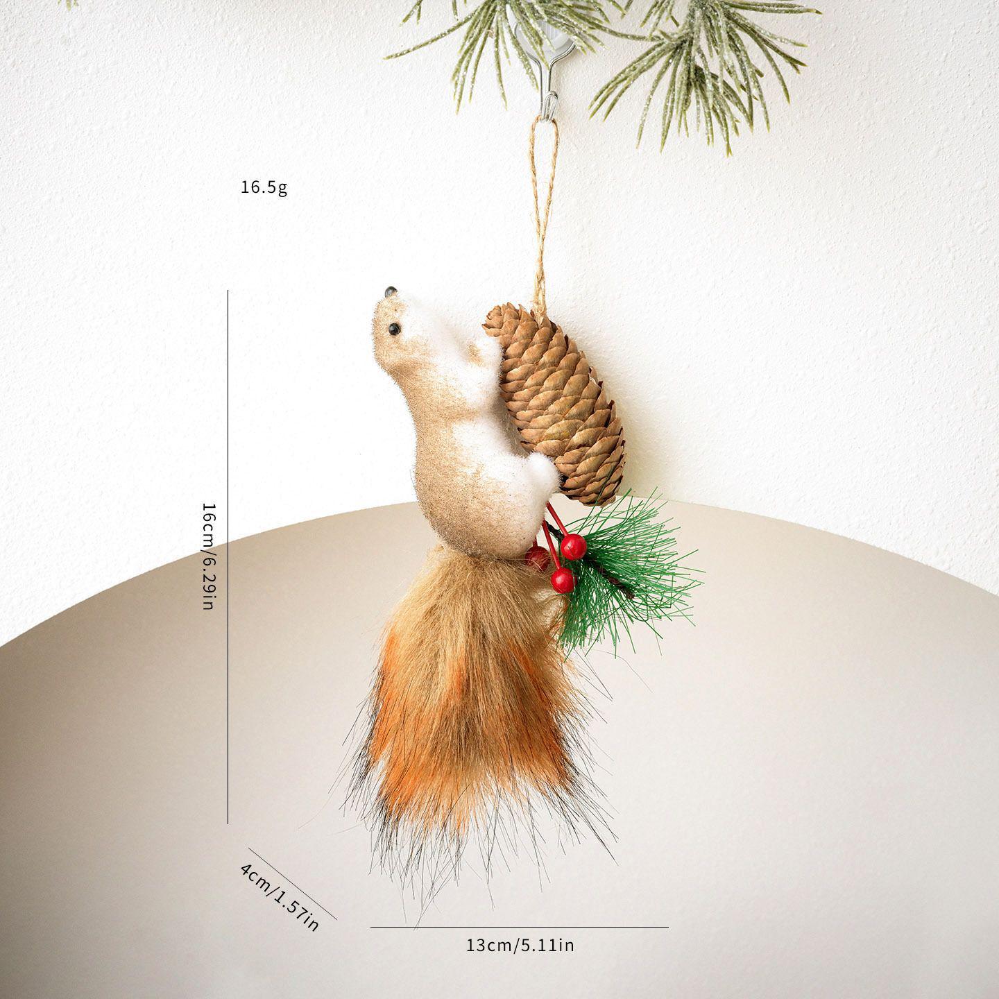 Creative Korean Squirrel Christmas Tree Ornaments