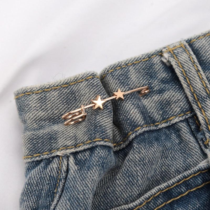 Simple Waist Tighting Pin Women Brooch Buckles Suit Vintage Trendy Jeans Fixed Suit Clothing Waist Clip Lady Safety Pins Jewelry