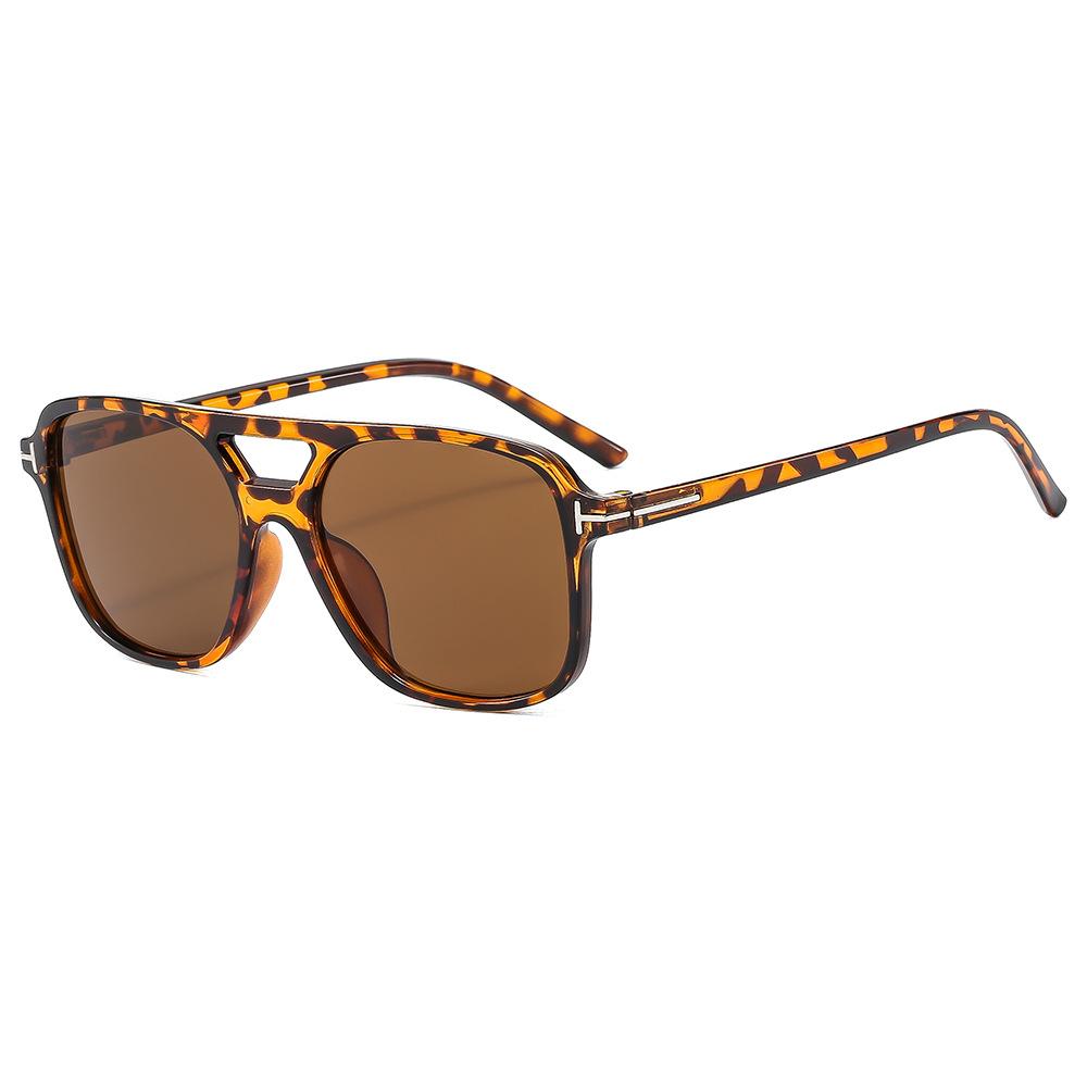 Vintage Oversized Sunglasses Women Retro Brand Big Frame Sun Glasses Female Black Yellow Ins Style Square Glasses