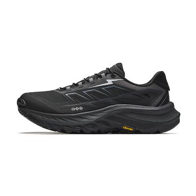 Cushioning Slip Resistant Abrasion Resistant Low Top Running Shoes Men's Black Sneakers 912445588-3