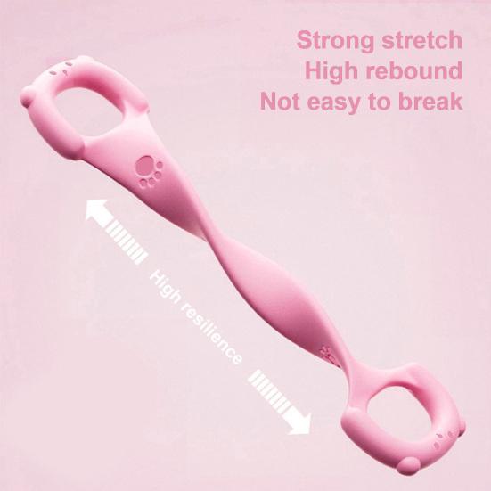 Abbildung 8 Fitness-Widerstandsband mit Anti-Rutsch-Griff Tragbares Männer-Frauen-Arm-Schulter-Stretch-Krafttrainingsübung Elastisches Gurt-Spannseil