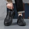 Fashion Black Leather Shoes for Men Plain Height Increasing Non Slip Summer Sale Fashion 2025 Trend Classic Original On Man Casual Shoe