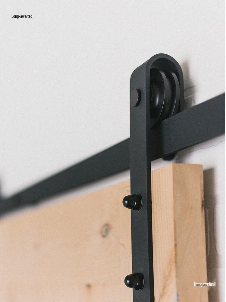 Sliding Barn Door Hardware Kit with Track and Accessories