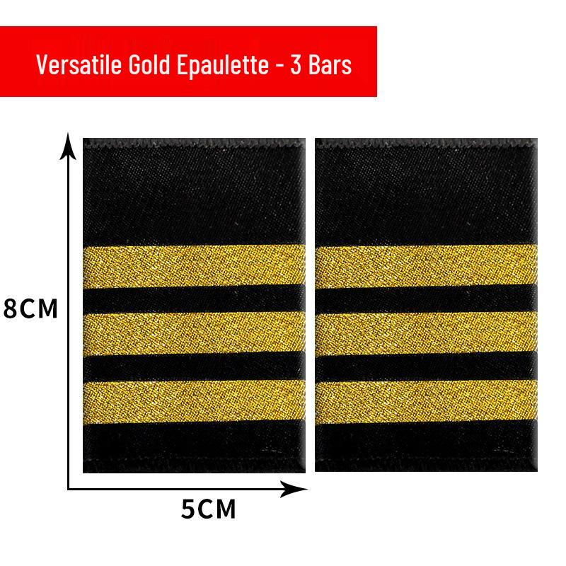 Aviation Epaulettes: Pilot, Captain, Flight Attendant & Trainee Styles with Bullion Wire Ribbon