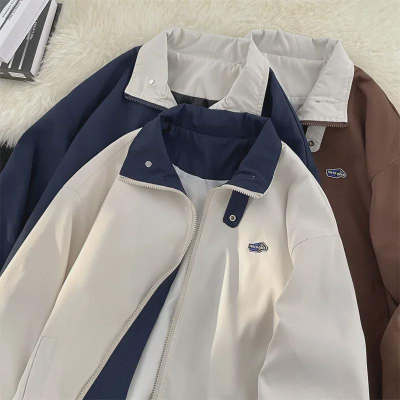 

Унисекс Абрикосовая винтажная рабочая куртка на весну/осень 3XL