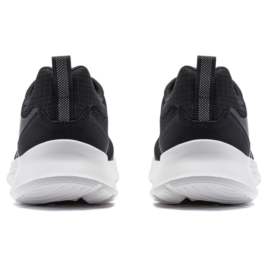 Li Ning Feather Abrasion Resistant Slip Resistant Low Top Running Shoes Men's Black White ARST065-3