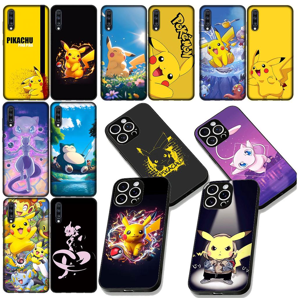 P-Pokemons GO P-Pikachus Mewtwo Phone Case for Samsung Galaxy S25 Edge S24 S23 FE Plus Ultra A16 A15 A55 A57 5G Cover Casing