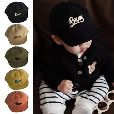 Cotton Polyester Children's Hat Letter Embroidery Sun Protection Cap Anti-UV Sun Hat