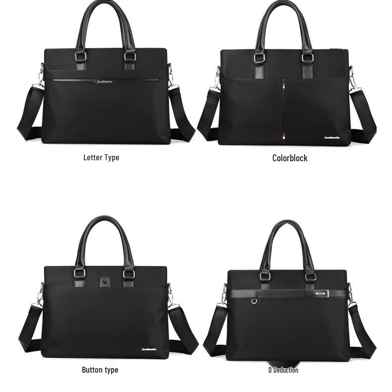 Oxford Cloth Men's Multifunctional Briefcase and Shoulder Bag