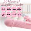 Vibrator with Tongue Licking 20+20 Speed Vaginal Massager Clitoral Licking Stimulation Dildo Sex Toy Female