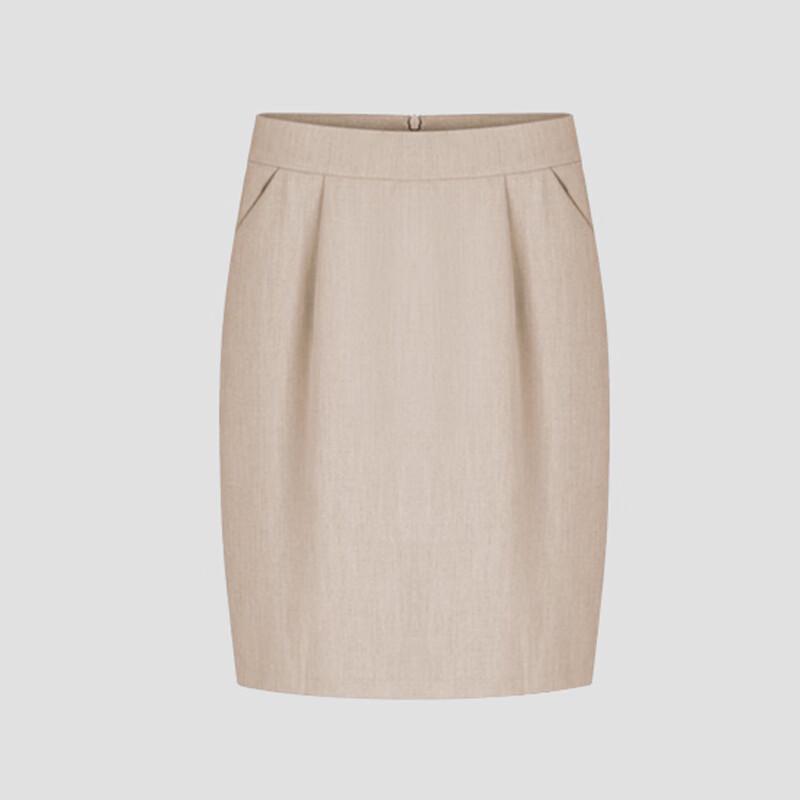 Women s High-Waist A-Line Suit Skirt with Pockets L