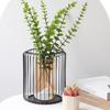 Nordic Stye Hollow Candle Holder Wrought Iron Art Candlestick Vintage Lanterns Bird Cage Geometric Shapes Table Candlestick