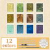Pearlescent Solid Watercolor Paint Set Pigment Solid Paint Portable Art Kit Color Watercolor Painting Artists School Supplies