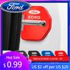 Nouveau 2026 Autocollant de Voiture 4pcs Couvercle de Protection Décoration de Serrure de Porte Emblème étui pour Ford Kuga Territory Focus RS Escort Fiesta Monde