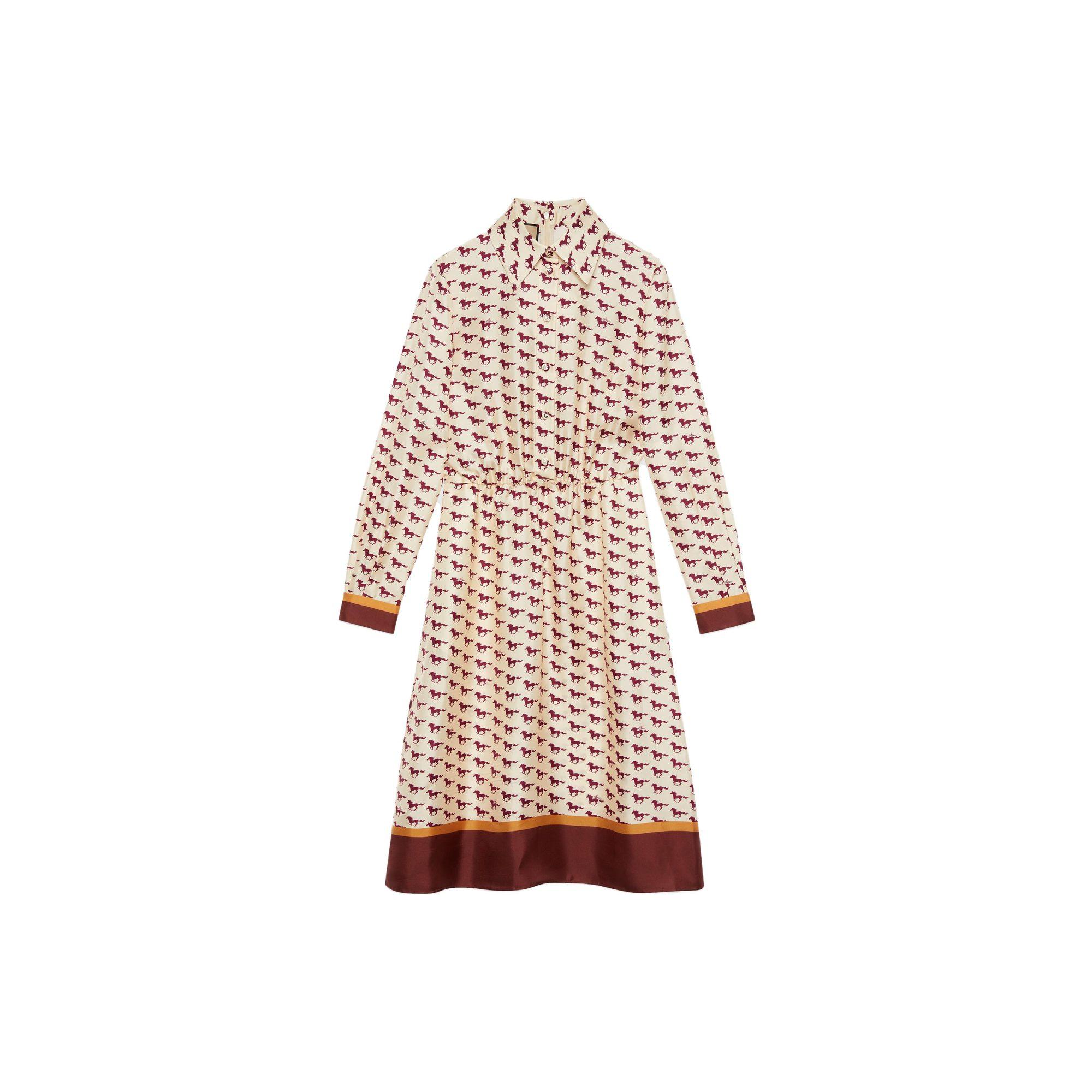 GUCCI Long Sleeved Dress Women`s Multicolor