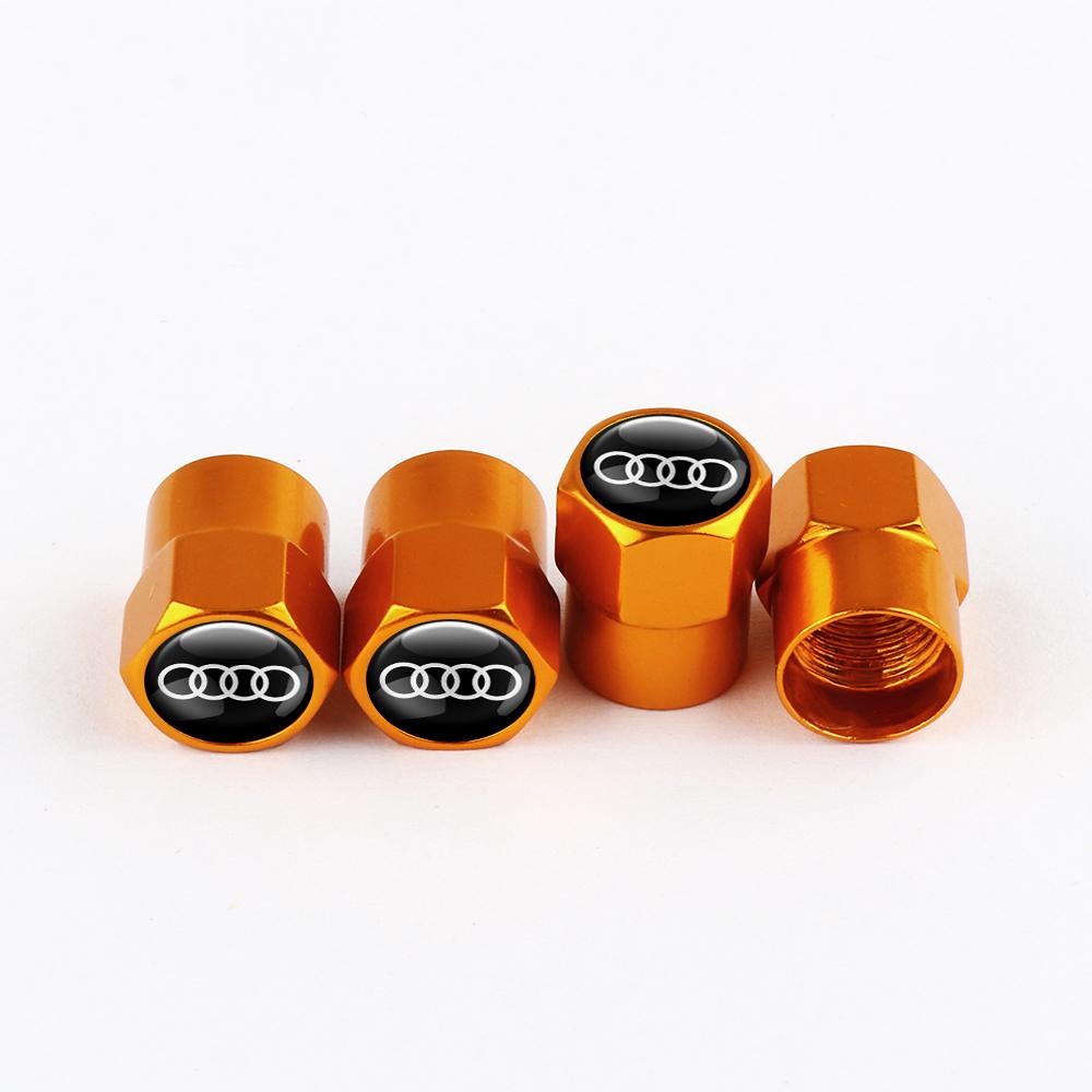4pcs High Quality Car Wheel Tire Valve Stem Caps for Audi S A3 A7 Q3 8v RS5  B7 A4 B9 A6 C7 A6 C6 A3 8p Q7 4l S8 Q8 B2 B3 B4 B5