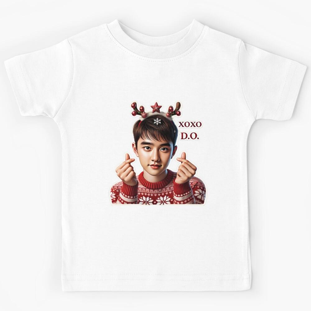 D.O. Holiday Sticker | XOXO Festive Collectible for EXO-Ls Kids T-Shirt 100